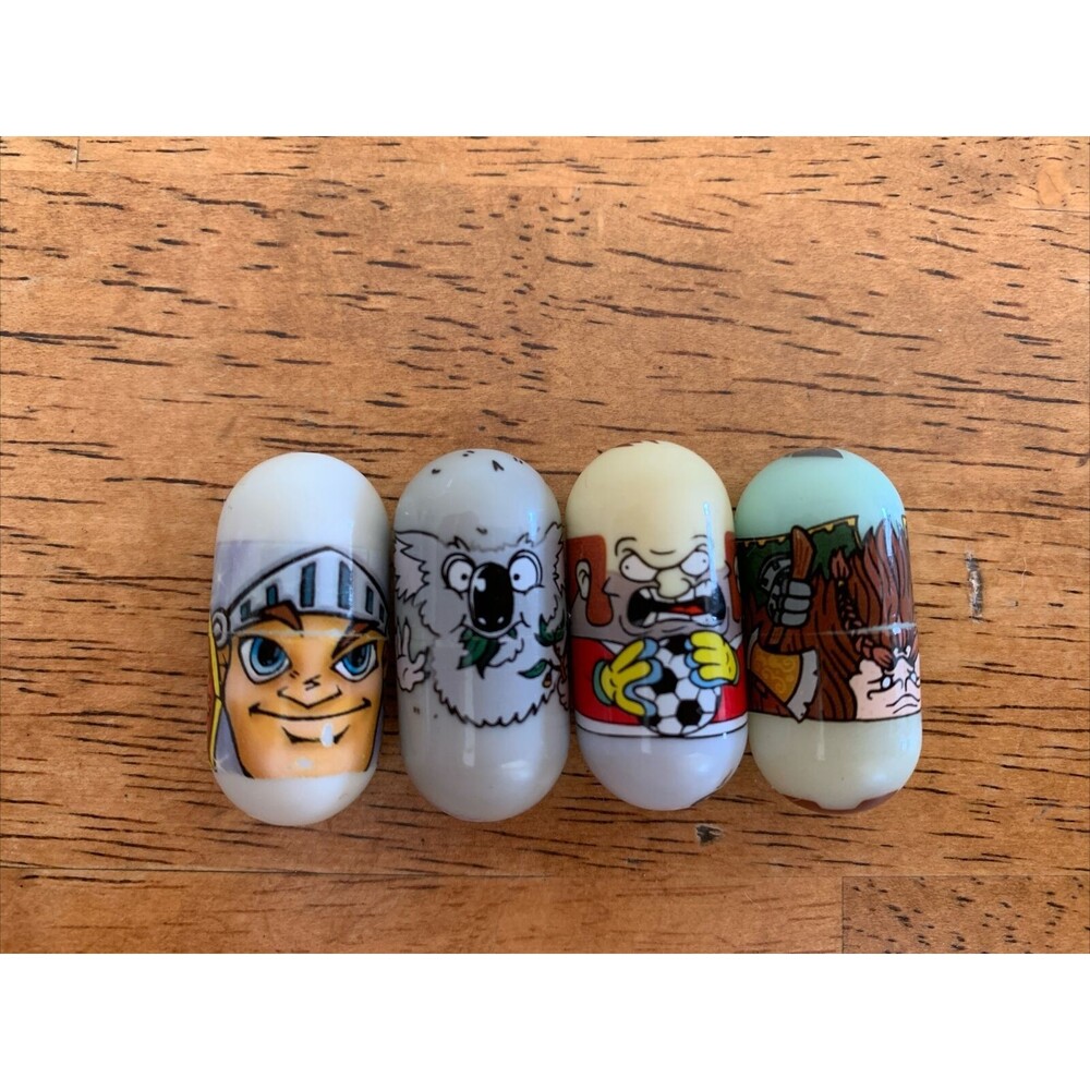 Mighty Beanz Lot Of 4 Mixed Series Moose Beanz‎ Mixed LOT Loose